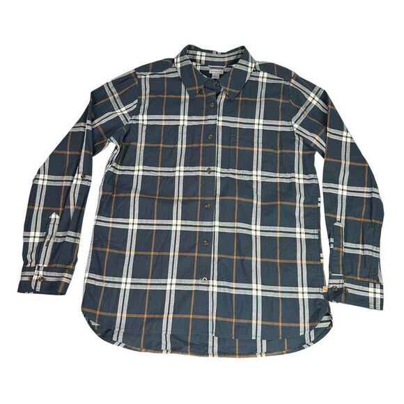 Carhartt Women's Large Fairview Plaid Button Down Shirt - Picture 6 of 10